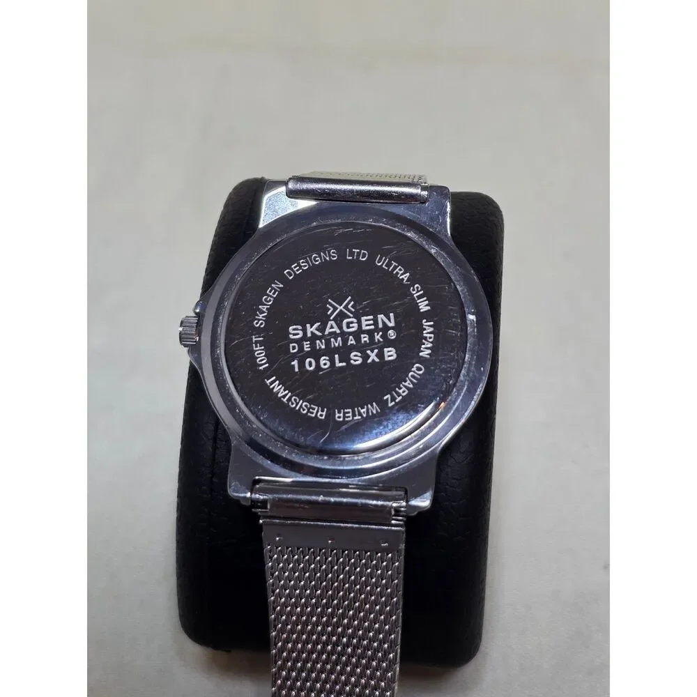 Skagen Denmark 106LSXB Men's/Unisex Watch – Mesh Steel Band & Fresh Battery